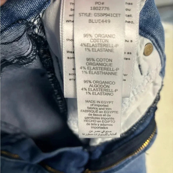 Good American Denim Jeans Women’s Size 18 Blue Straight Leg High Rise - Picture 8 of 9